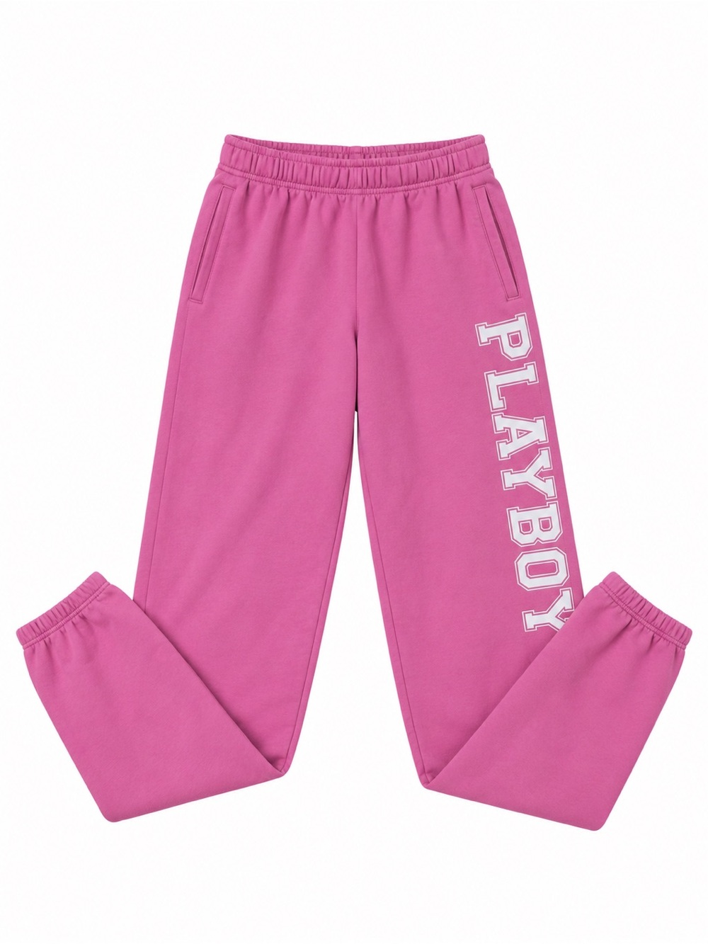 PLAYBOY Hot Pink Side Logo Jogger Pajama Pants